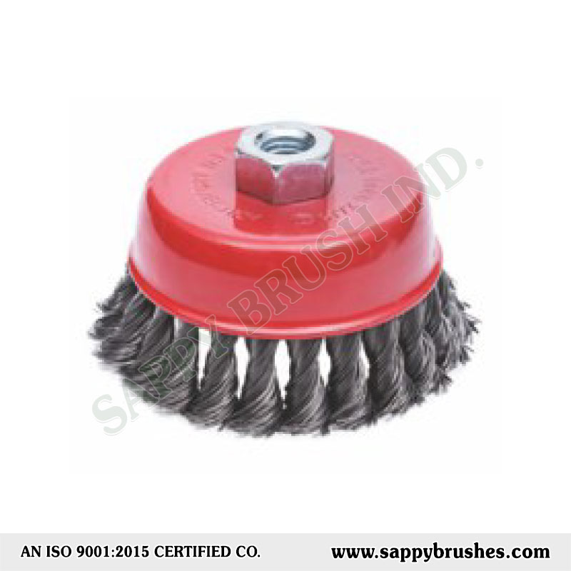 Crimped Wire & Twisted Knot Cup Brushes