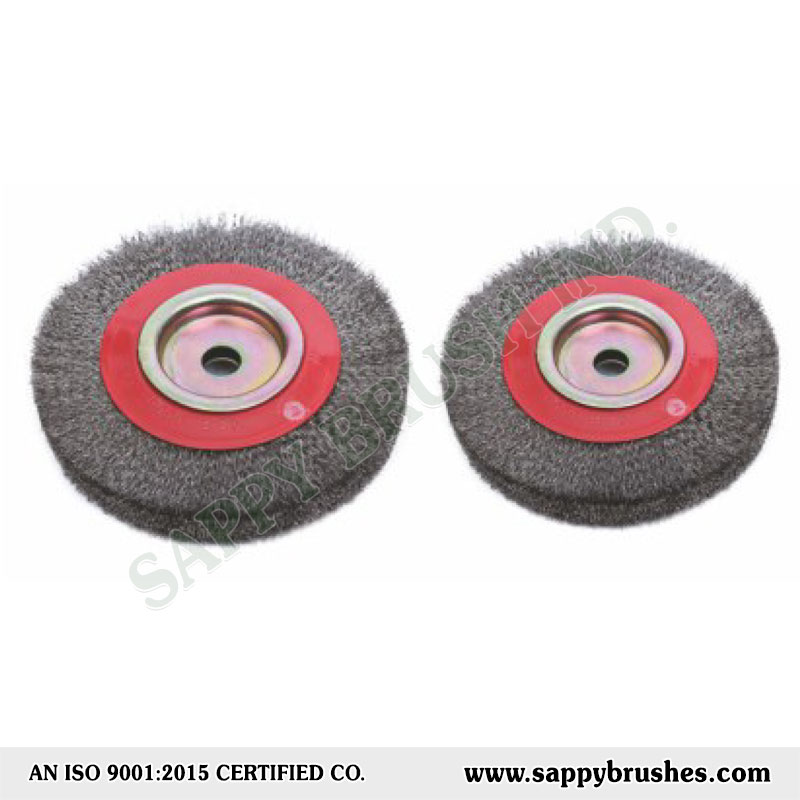 Crimped Wire Wheel Brushes with Arbor