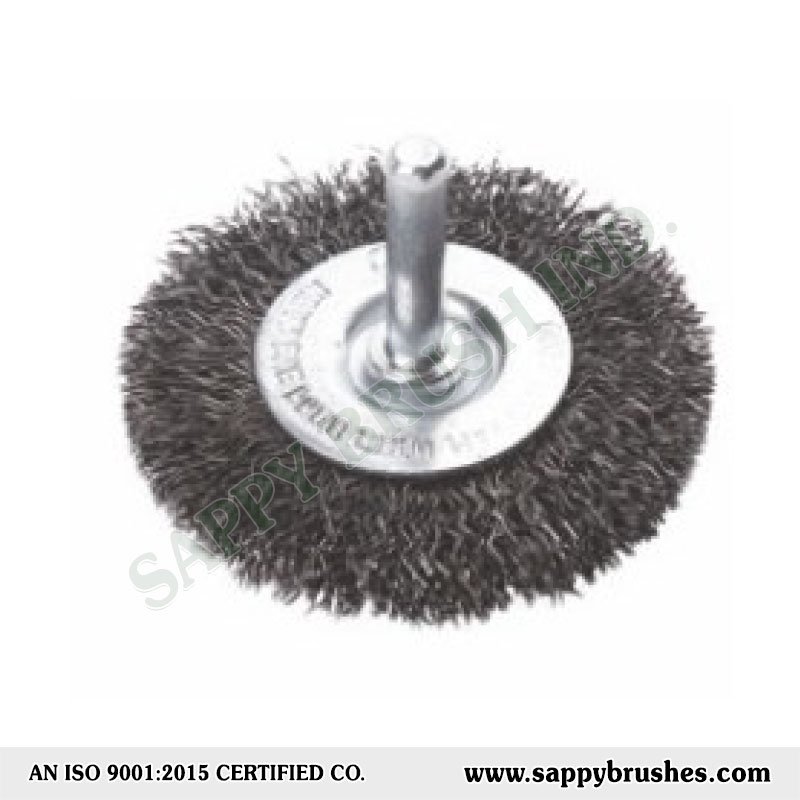 Crimped Wire Wheel Brushes with Shank