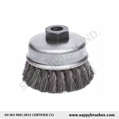Crimped Wire & Twisted Knot Cup Brush