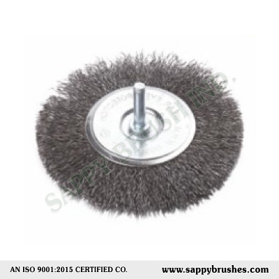 Crimped Wire Wheel Brush with Shank
